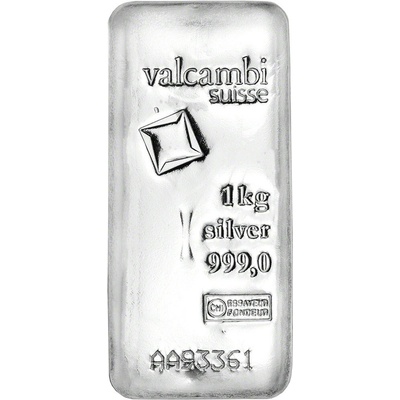 Valcambi SA stříbrný slitek 1000 g – Hledejceny.cz