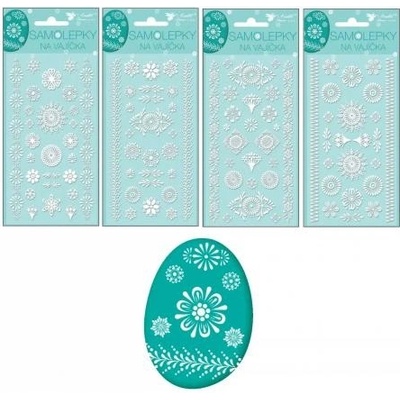 Velikonoční samolepky na vajíčka gelové bílé – Sleviste.cz