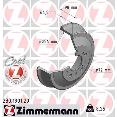 Brzdový buben ZIMMERMANN 230.1901.20