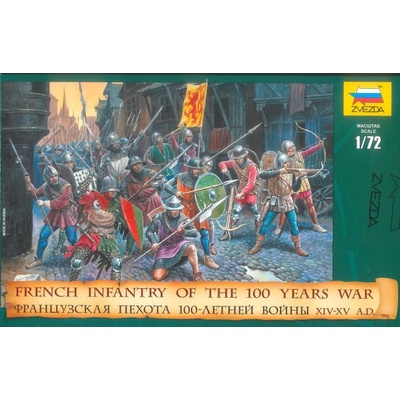 Zvezda Wargames AoB figurky 8053 French Infantry of the 100 Years War 1:72 – Zboží Mobilmania