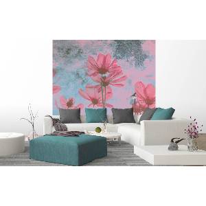 DIMEX ART Флизелинов фототапет абстрактни розови цветя 225 x 250 см