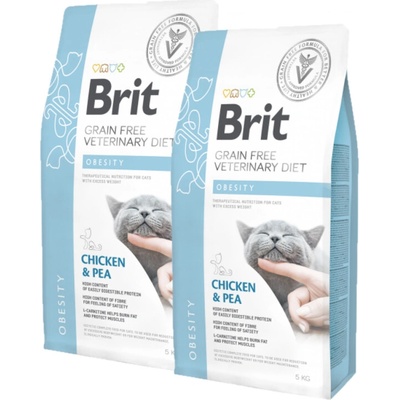 Brit gf veterinary diets cat Obesity 2 x 5 kg