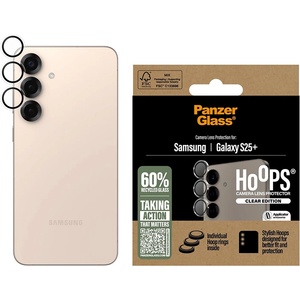 Panzer Протектор - Камера за Samsung Galaxy S25 Plus - PanzerGlass® - Hoops® протектор за обектив на камера - Прозрачен
