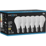 Mexen Nova 6x LED крушка E14, G45, 10W, Топла - 3000K, 1055 lm - L101-E14-1030-01x06 (L101-E14-1030-01x06)