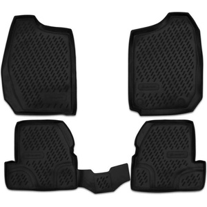 LEMENT Element 3D rubber floor mats suitable for Suzuki Jimny | 2019-> | 100% custom-fit all-weather floor mats made of TPE, high edge, waterproof, non-slip, odorless - SUZUKI (SUZUKI)