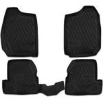 LEMENT Element 3D rubber floor mats suitable for Suzuki Jimny | 2019-> | 100% custom-fit all-weather floor mats made of TPE, high edge, waterproof, non-slip, odorless - SUZUKI