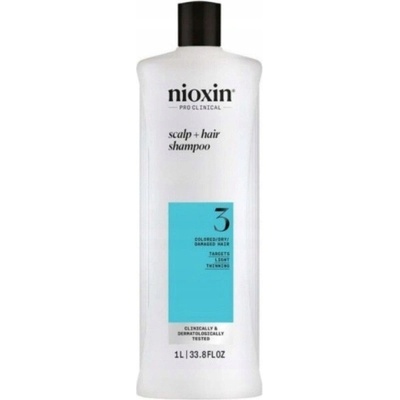 Nioxin čistiaci šampon pre rednúce a jemné vlasy 1000 ml