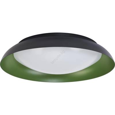 OSRAM - димируем LED плафон ORBIS PLATE LED/45W/230V Ø48 см, зелен/черен (P227659)
