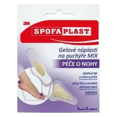 3M SPOFAPLAST Gélové náplasti na pľuzgiere mix veľkostí a tvarov 5 ks