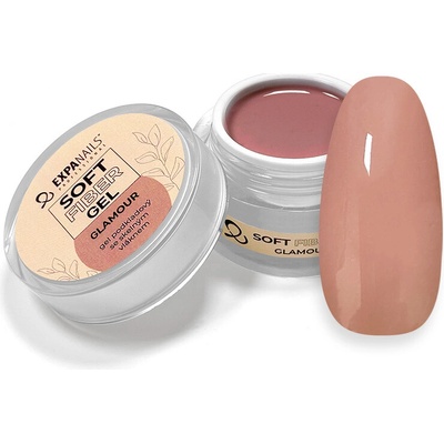 Expa nails Uv Led gel podkladová báze se skelnými vlákny Soft Fiber glamor 50 g