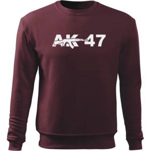 DRAGOWA мъжки суитшърт ak-47, бордо, 300г/м3 (5398)