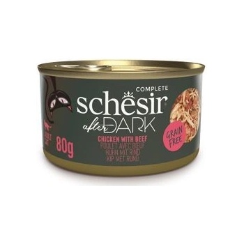 Schesir Cat After Dark Wholefood kuře/hovězí 80 g