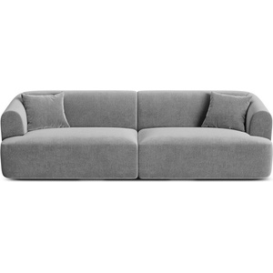 Cosmopolitan Design Светлосив кадифен диван 255 cm Campi - Cosmopolitan Design (COS_4S_120_F1_CAMPI6)