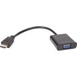 VCOM Преходник VCom CG591, HDMI(м) към VGA(ж), черен (CG591)