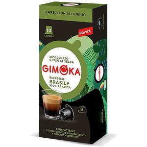 Gimoka Кафе капсули Gimoka Brasile за Nespresso Original, 10 бр. , 100% Арабика