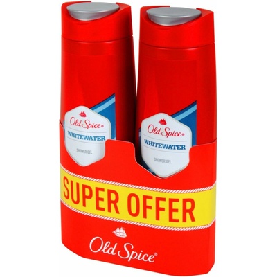 Old Spice WhiteWater sprchový gél pre mužov, 2x400 ml