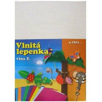 Lepenka E-Welle 260g 34,5 x 24,5cm rovná-bílá 10 listů