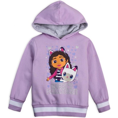Dívčí mikina Gabbys Dollhouse fialová