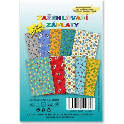 Záplaty zažehlovací - dětské (10ks)