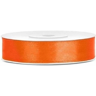 Saténová stuha oranžová 12 mm x 25 m