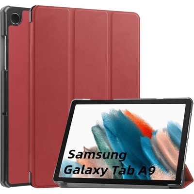 Vsetkonamobil 66393 LEATHER Zaklápací kryt Samsung Galaxy Tab A9 červený