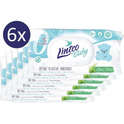 Linteo Baby Pure and Fresh utierky 6 x 80 ks