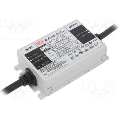 MEAN WELL XLG-50-A Napájecí zdroj: spínaný; LED; 50W; 22÷54VDC; 0,53÷2,1A; 100÷305VAC