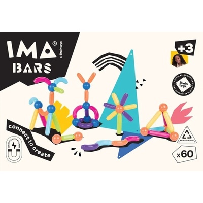 IMANIX Magnetická stavebnica imabars- 60 ks