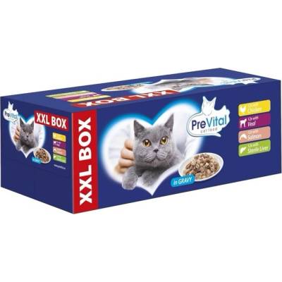 PreVital Cat kapsička mix v omáčke 48x100 g