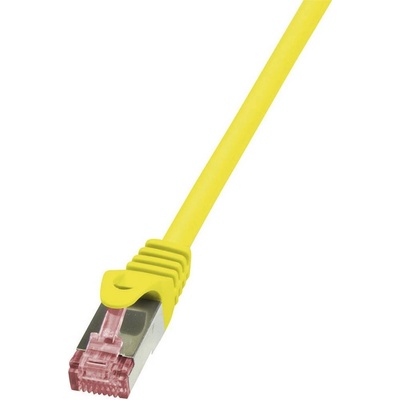 Logilink CQ3087S Patch, S/FTP, 6a, licna, Cu, LSZH, 7,5m, žlutý