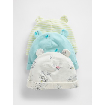 GAP Бебешка памучна шапка, 3бр GAP GAP | Lilav | Момчешки | 62-68