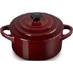 Le Creuset Съд за запичане и сервиране Mini Cocotte 250 мл бургундско-червен (71901109490100)