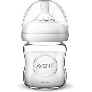 Philips Стъклено шише за хранене Natural 120 мл (00A.0435.002)