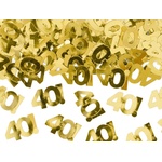 PartyDeco Метални златисти конфети - 40