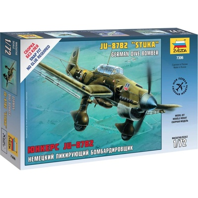 ZVEZDA Snap Kit letadlo 7306 Ju-87B2 Stuka 1:72