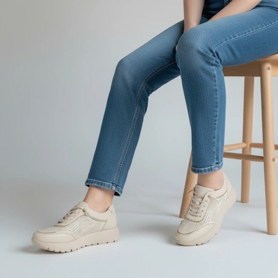 Сникърси A18105-3 Beige