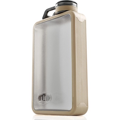 GSI Outdoors Boulder Flask průhledná placatka sand 177 ml