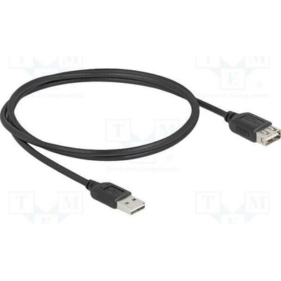 Delock 81512 USB 2.0 zlacený 1m černý