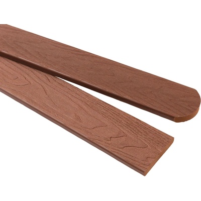 Covernit Plotové prkno WPC teak Provedení: Půlkulatá, Rozměry v mm: 71 x 11 x 300 mm