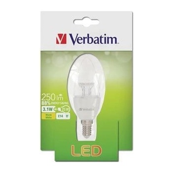 Verbatim LED žárovka E14 220-240V 3.1W 250lm 2700k teplá bílá
