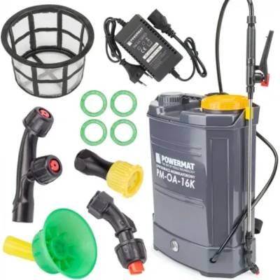 Powermat Пръскачка гръбна акумулаторна Powermat PM-OA-16K/ 16 л/ 12 V/ 8 Ah (PM-OA-16K)