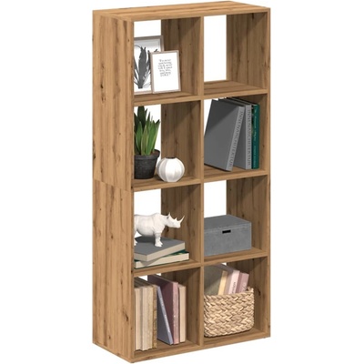 vidaXL Knihovna/dělící stěna dub artisan 69,5x29x137,5 cm kompozit