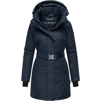 Navahoo Дамско зимно парка FROSTKUSS 14 с подвижен качулка и колан, navy (N-108-843.FROSTKUSS14.302_navy)