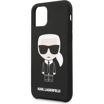 KARL LAGERFELD Гръб Karl Lagerfeld Iconic Silicone Case за iPhone 11 - Черен