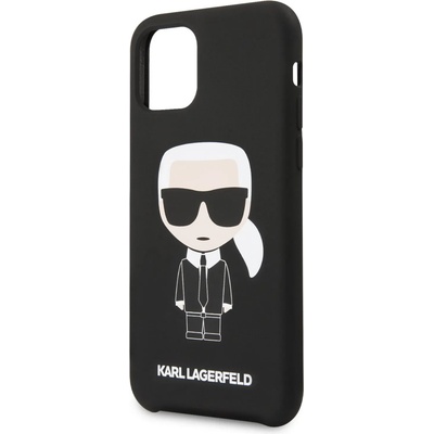 KARL LAGERFELD Гръб Karl Lagerfeld Iconic Silicone Case за iPhone 11 - Черен