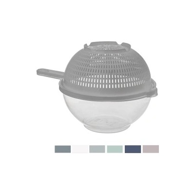 Cedník + miska pr.24cm plast mix barev