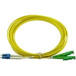 Conneu E2000-APC-LC-UPC дуплексна пач корда, сингълмод OS2, 3 мм. , жълта, Conneu (25 м) (CNFJ-E2ALCOS2DYE3mm-25)