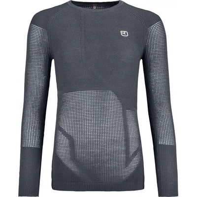 ORTOVOX Дамски вълнен пуловер Ortovox Women's Merino Thermovent L/S Ski underwear - Dark Grey Blend - размер XL (105-3785-0115)