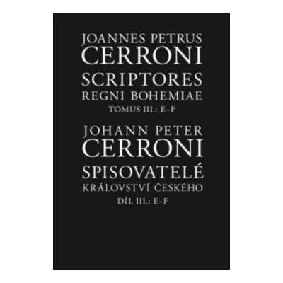 Spisovatelé království českého III, E–F - Johann Cerroni