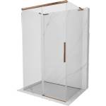 Mexen Rox-3S L тристенна плъзгаща се душ кабина 95 x 110 см, прозрачен, розово злато - 8C2L-095-110-60-00-3S (8C2L-095-110-60-00-3S)